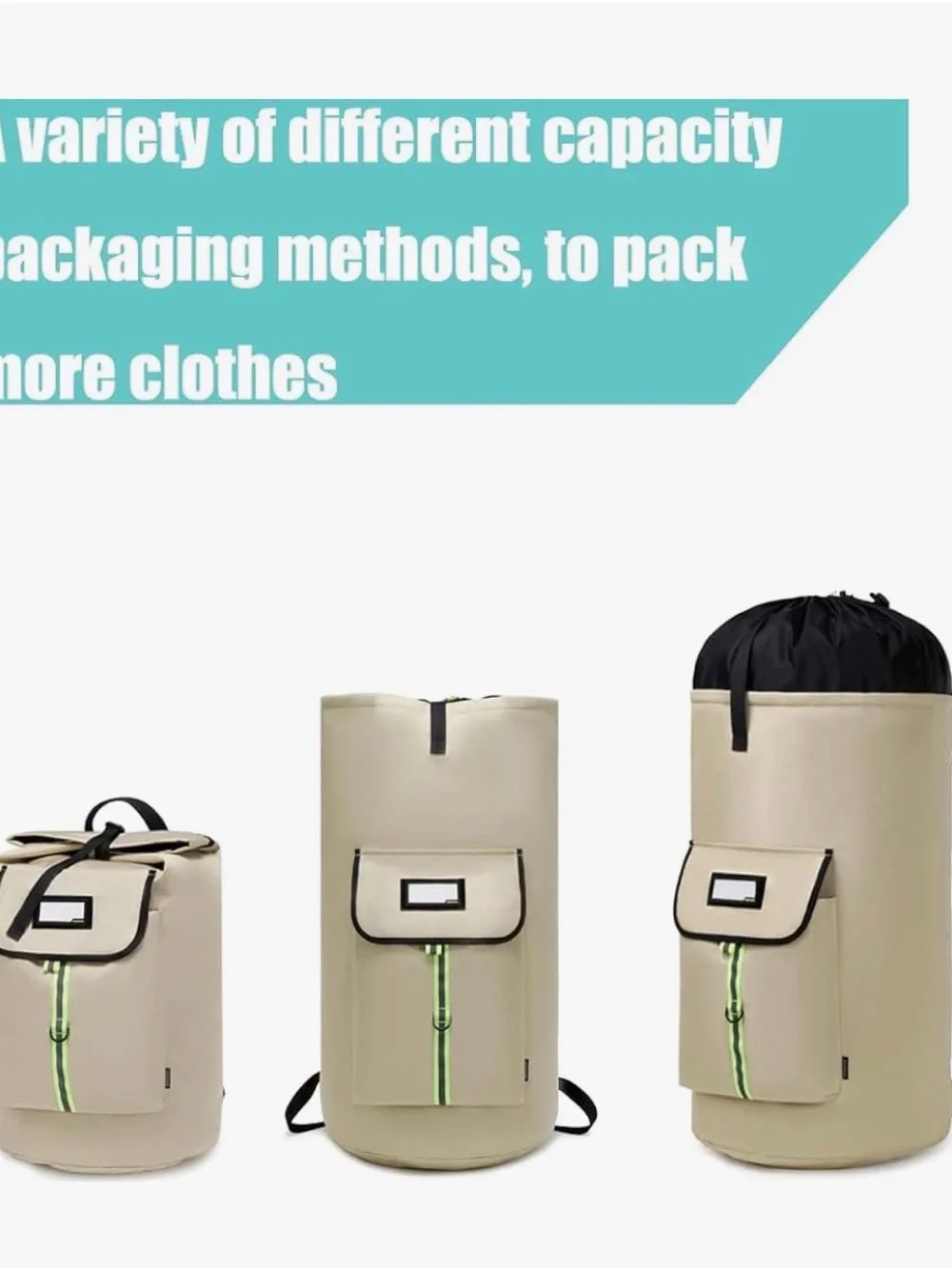 laundry bag backpack,extra-large heavy duty for college students,drawstring